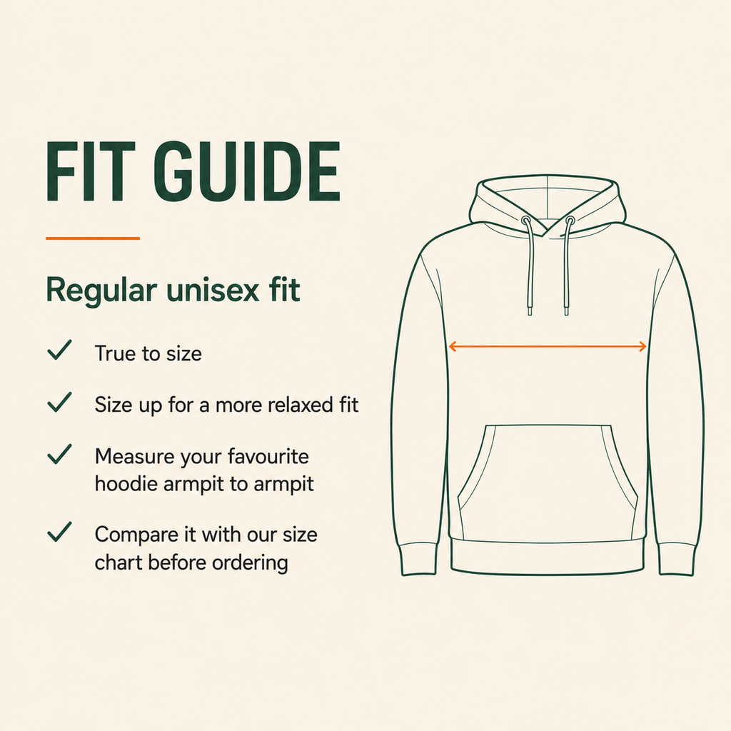 Ait Apparel unisex hoodie fit guide