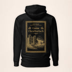 Carlow Heritage Hoodie in black on a warm ivory background