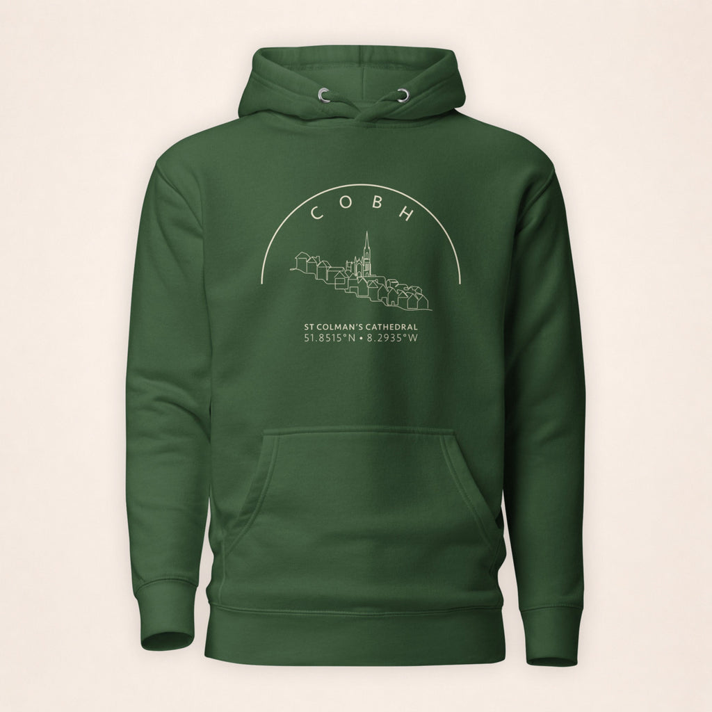 Cork Cobh Hoodie – forest green product cover