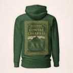 Kerry Heritage Hoodie in Irish forest green on a warm ivory background