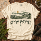 Where the Story Started T-Shirt — Ivory — Áit Standard Catalog Mockup v1